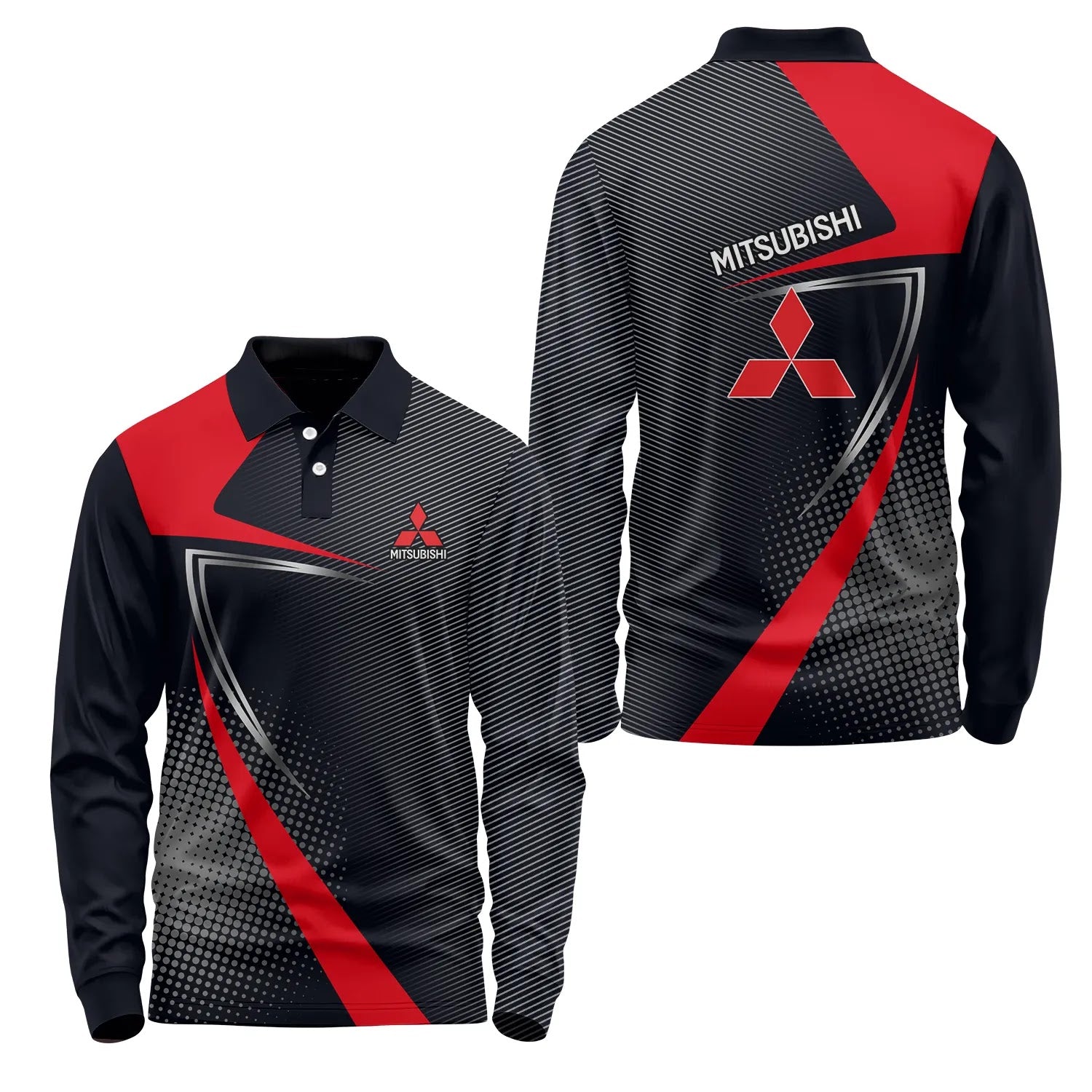 Mitsubishi Long Sleeve Polo SC059