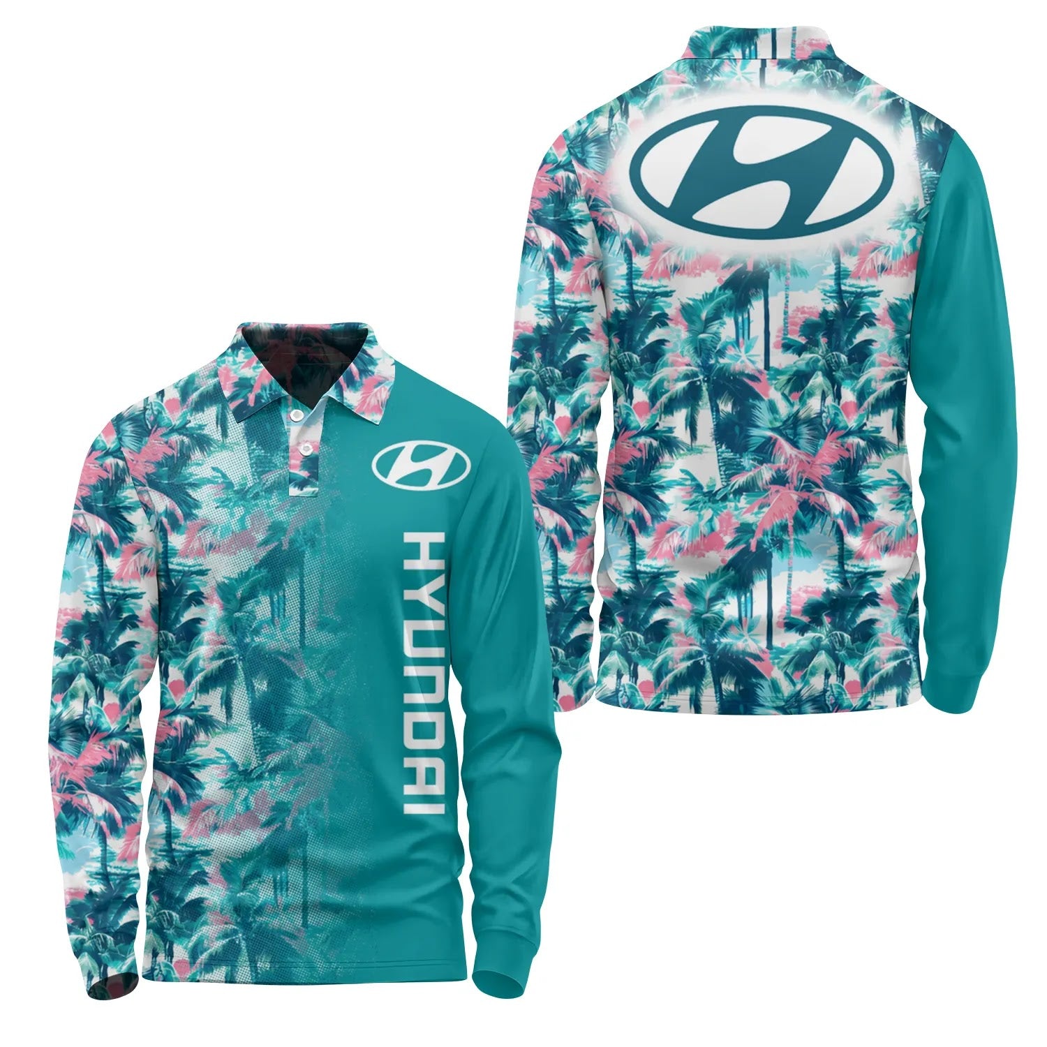 Hyundai Long Sleeve Polo SHW061