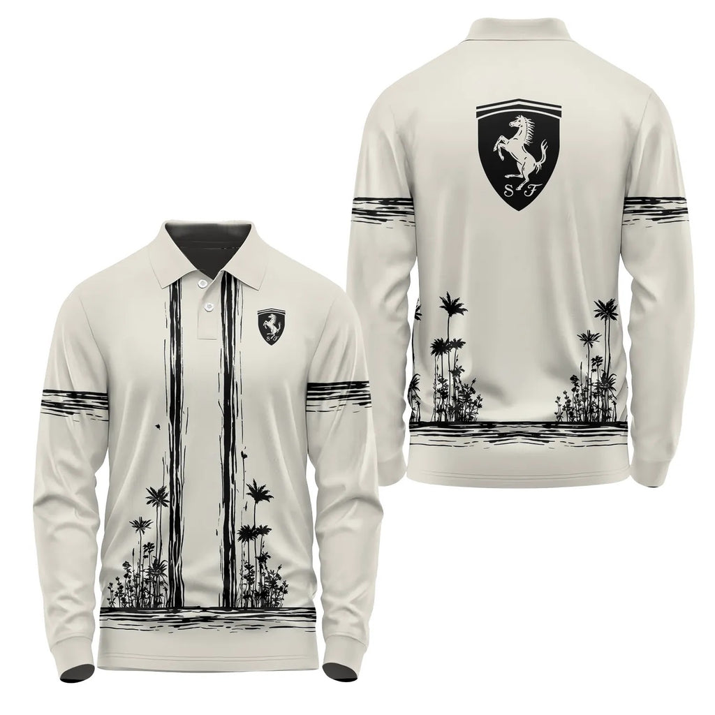 Ferrari Long Sleeve Polo SHW043