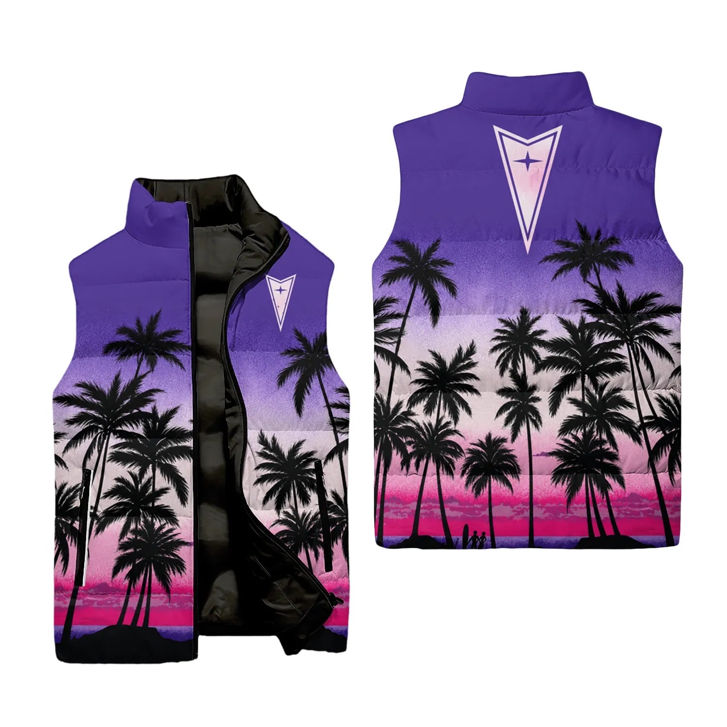 Pontiac Sleeveless Puffer Jacket SHW019
