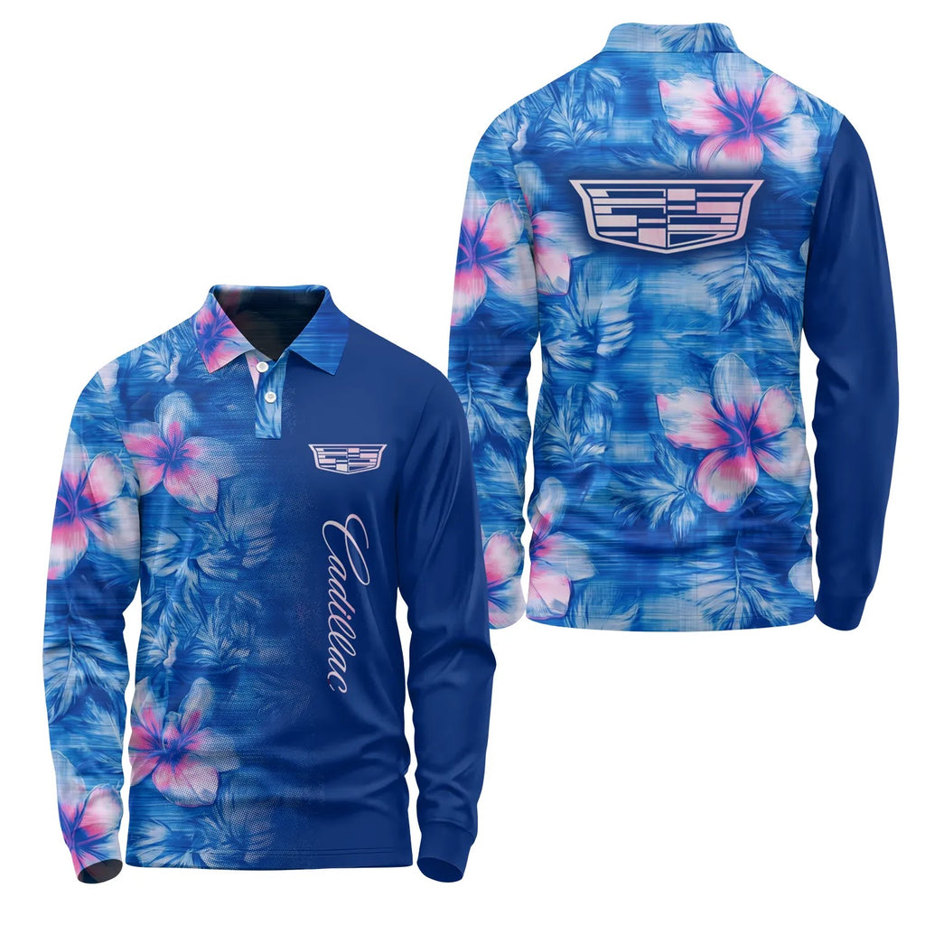 Cadillac Long Sleeve Polo SHW057