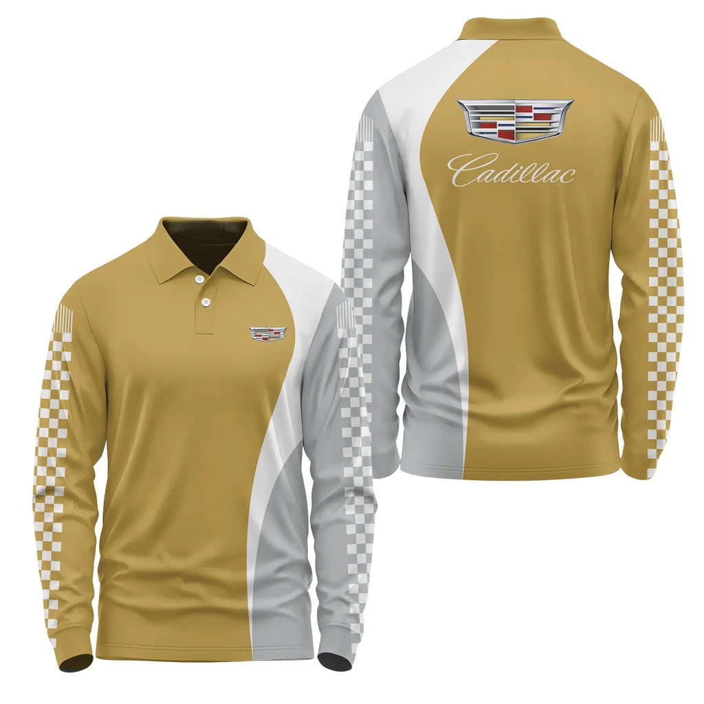 Cadillac Long Sleeve Polo SC073