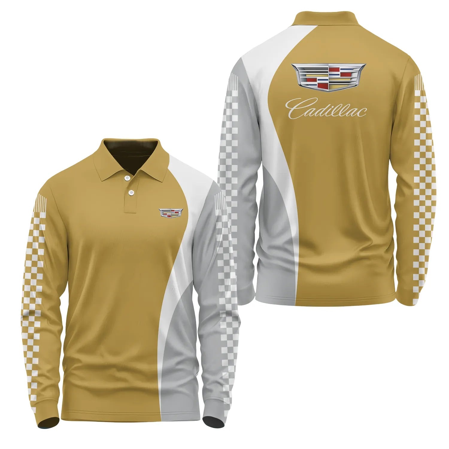Cadillac Long Sleeve Polo SC073