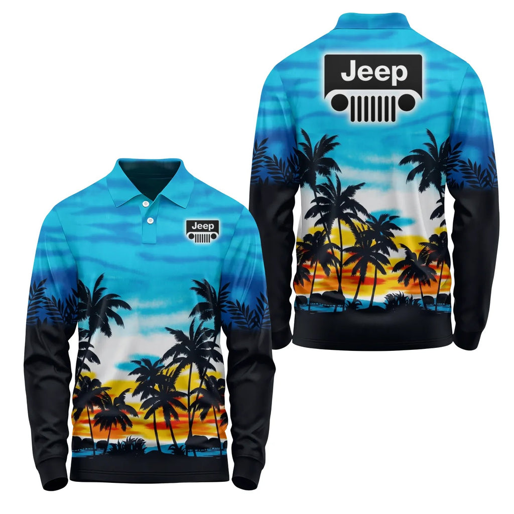Jeep Long Sleeve Polo SHW051