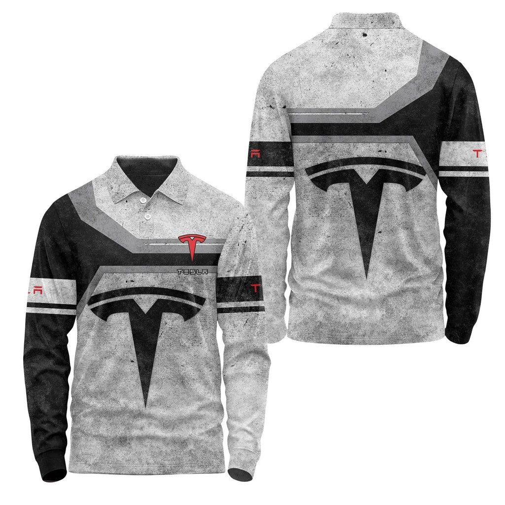 Tesla Long Sleeve Polo SC086