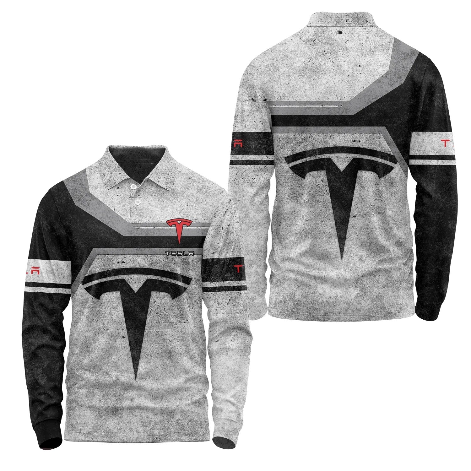 Tesla Long Sleeve Polo SC086