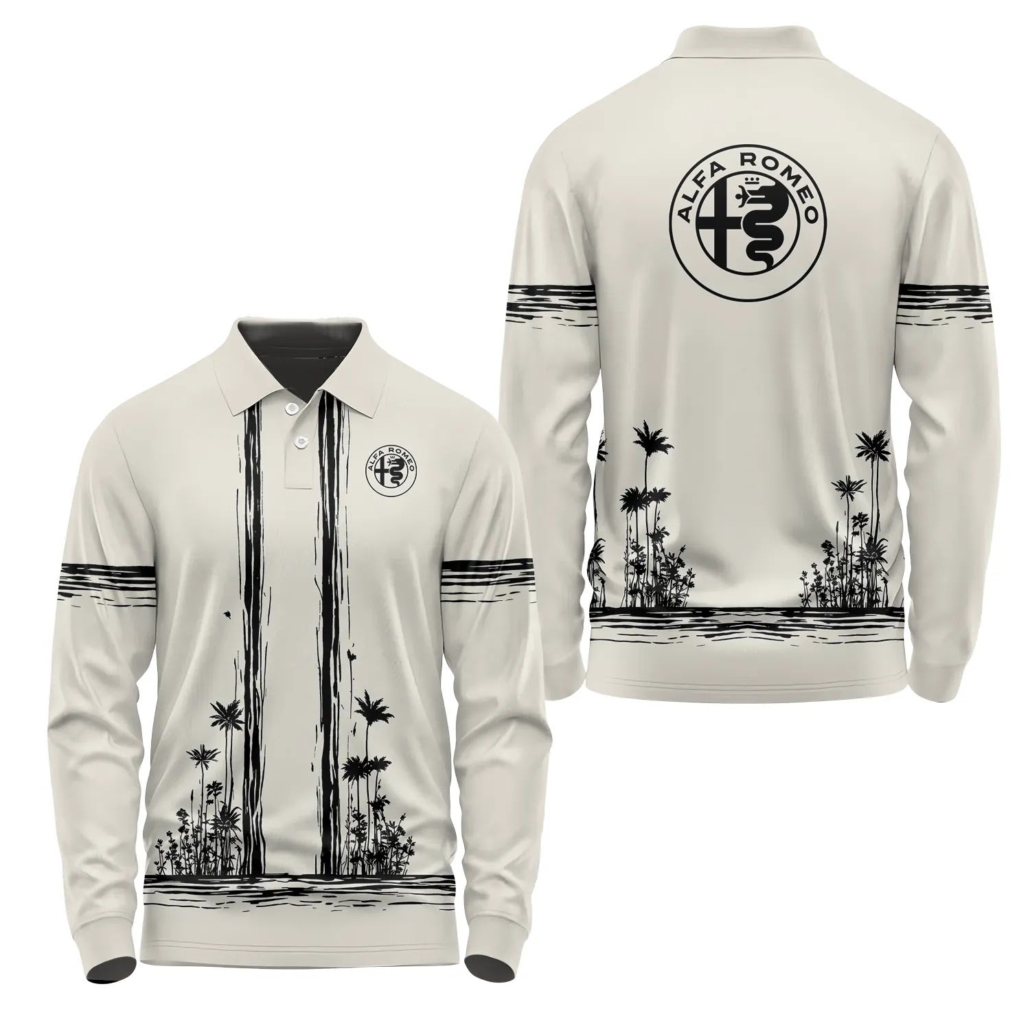 Alfa Romeo Long Sleeve Polo SHW043