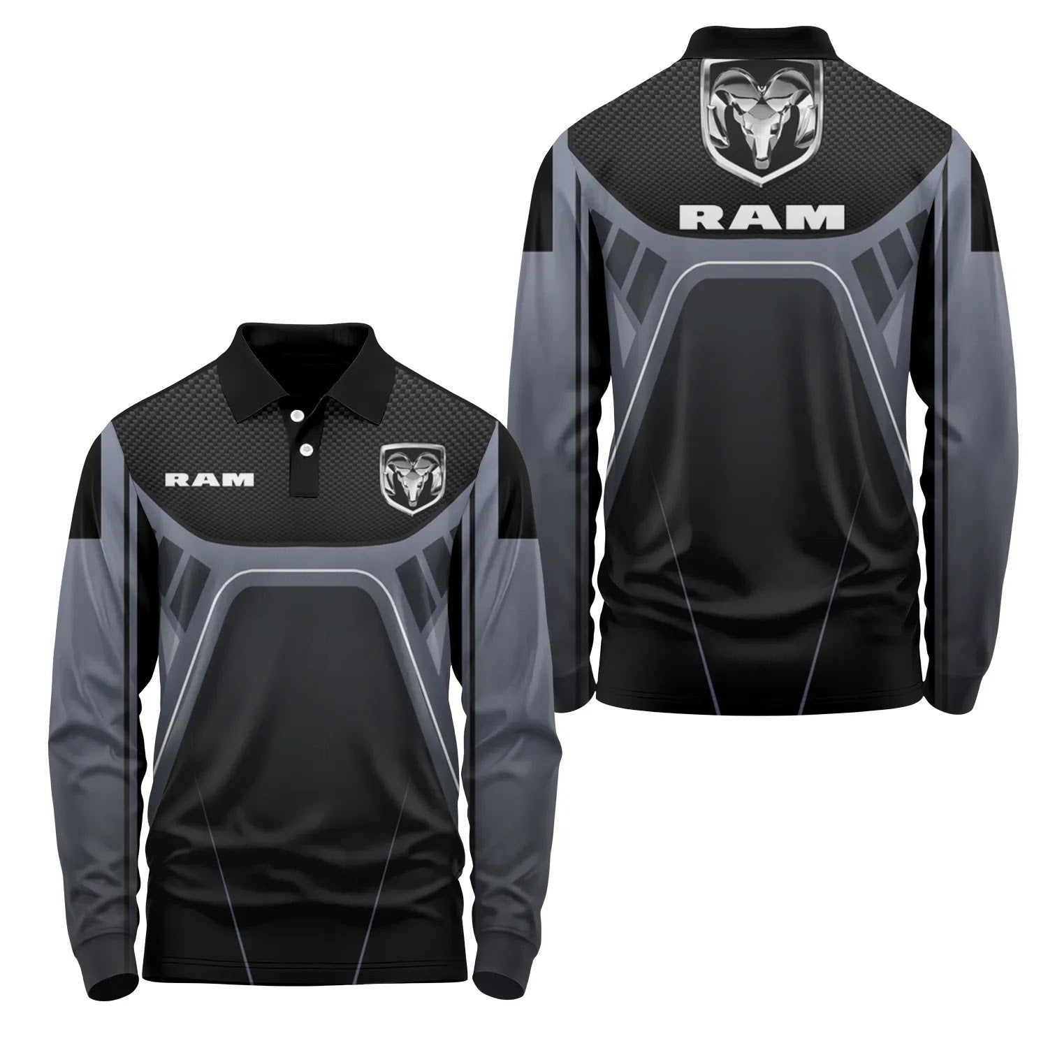 Ram Long Sleeve Polo SC088