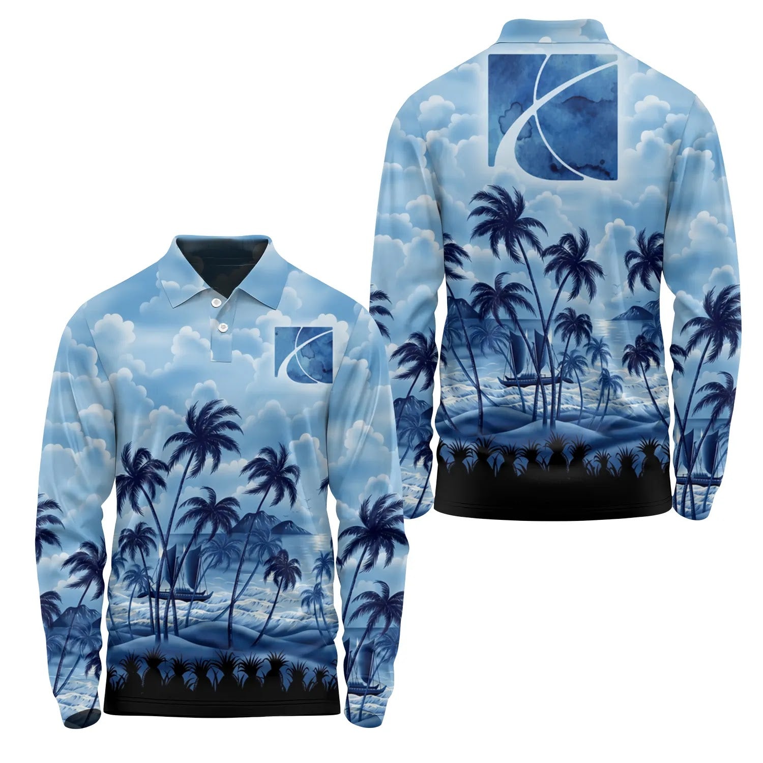Saturn Long Sleeve Polo SHW018