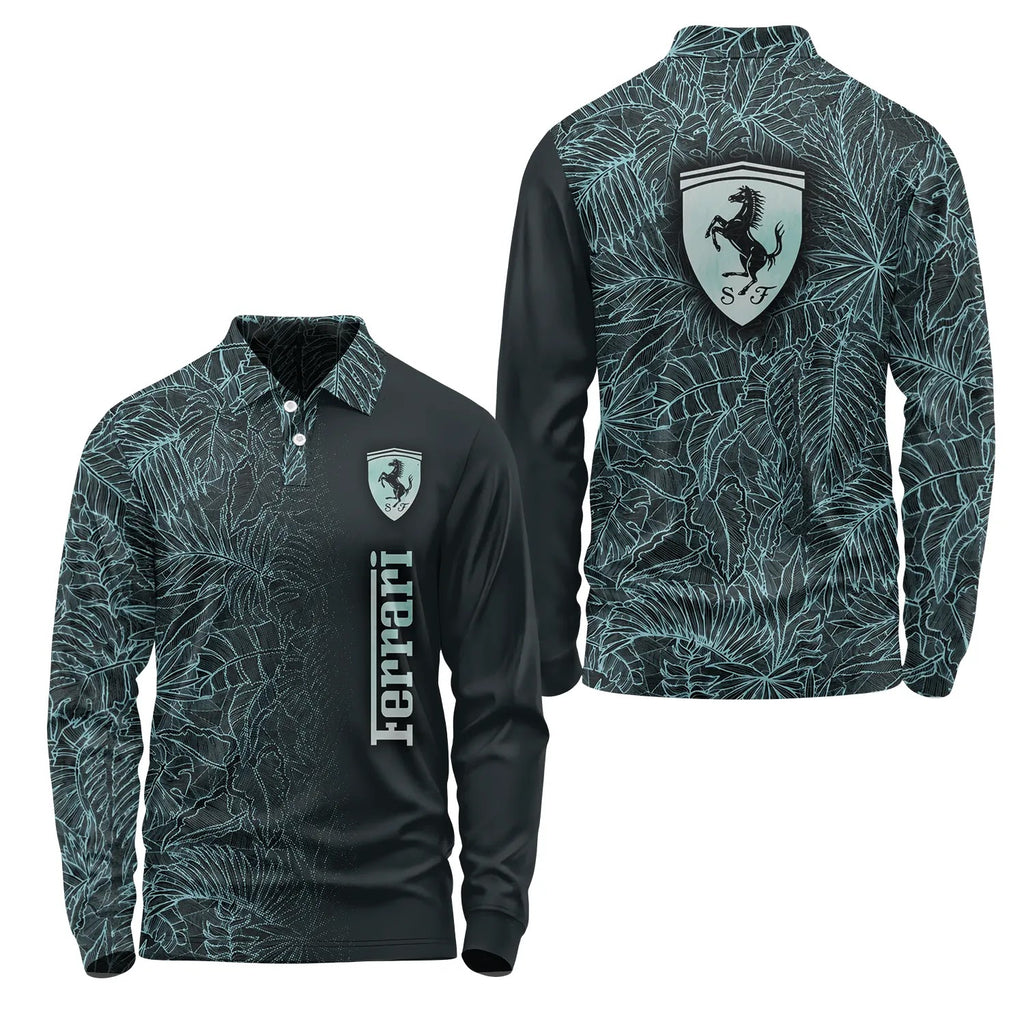 Ferrari Long Sleeve Polo SHW008