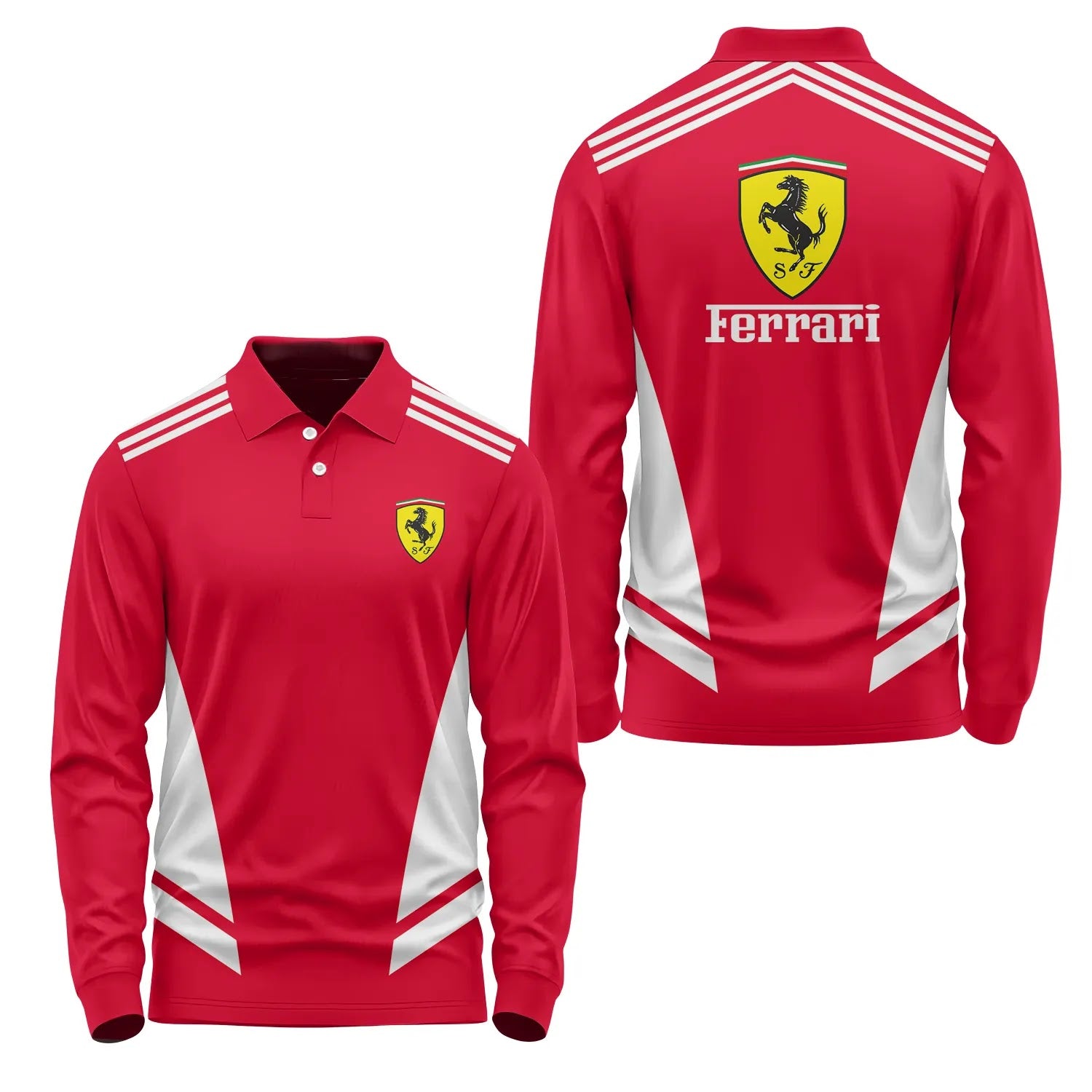 Ferrari Long Sleeve Polo SC092