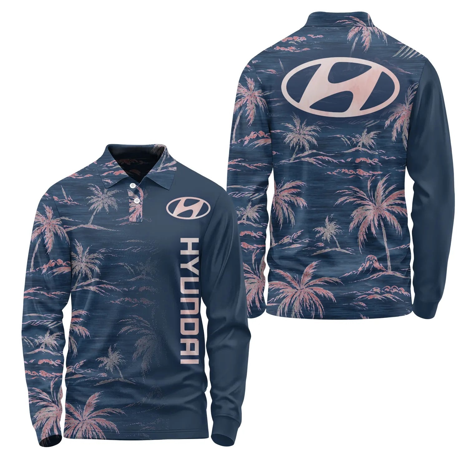 Hyundai Long Sleeve Polo SHW013