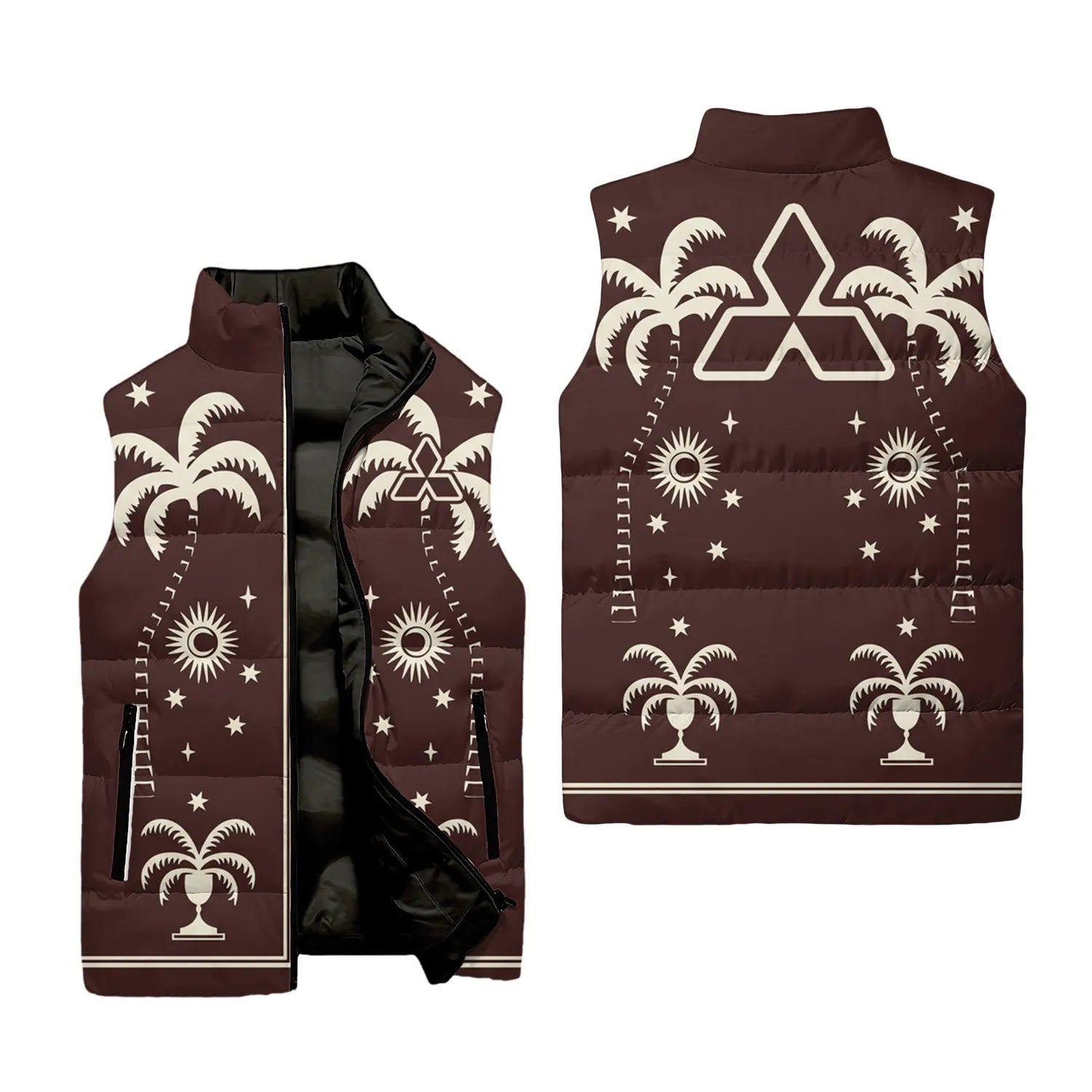 Mitsubishi Sleeveless Puffer Jacket SHW066