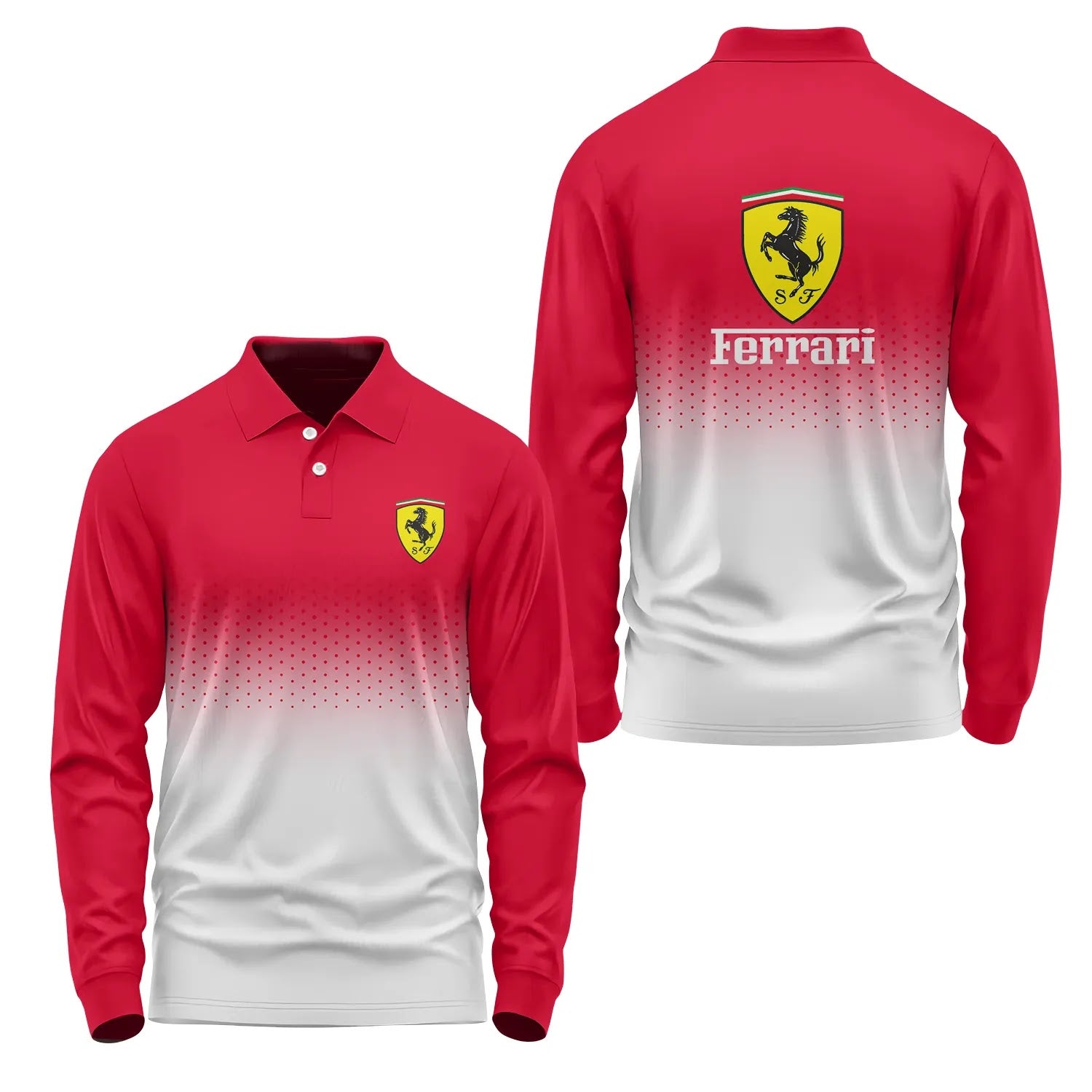 Ferrari Long Sleeve Polo SC094