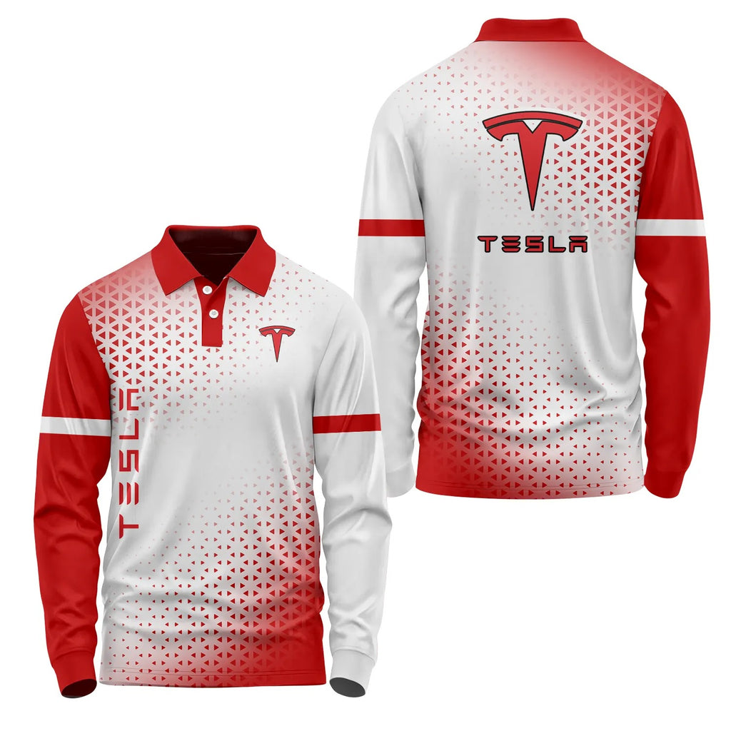 Tesla Long Sleeve Polo SC079