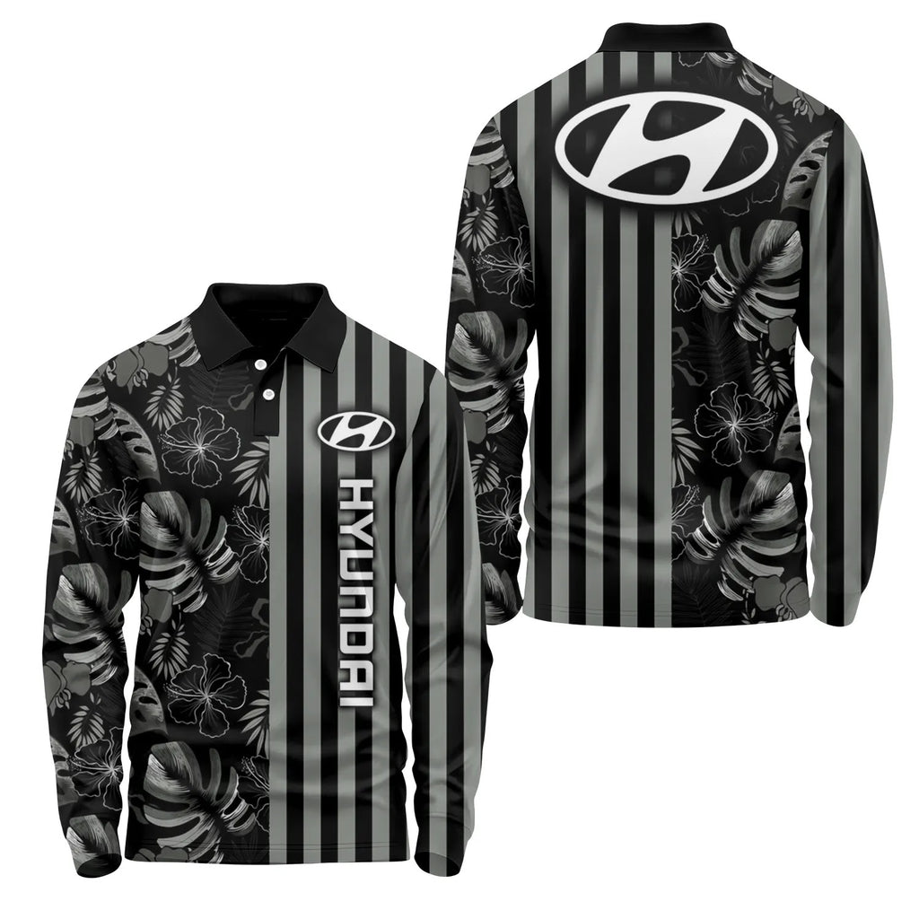 Hyundai Long Sleeve Polo SHW040