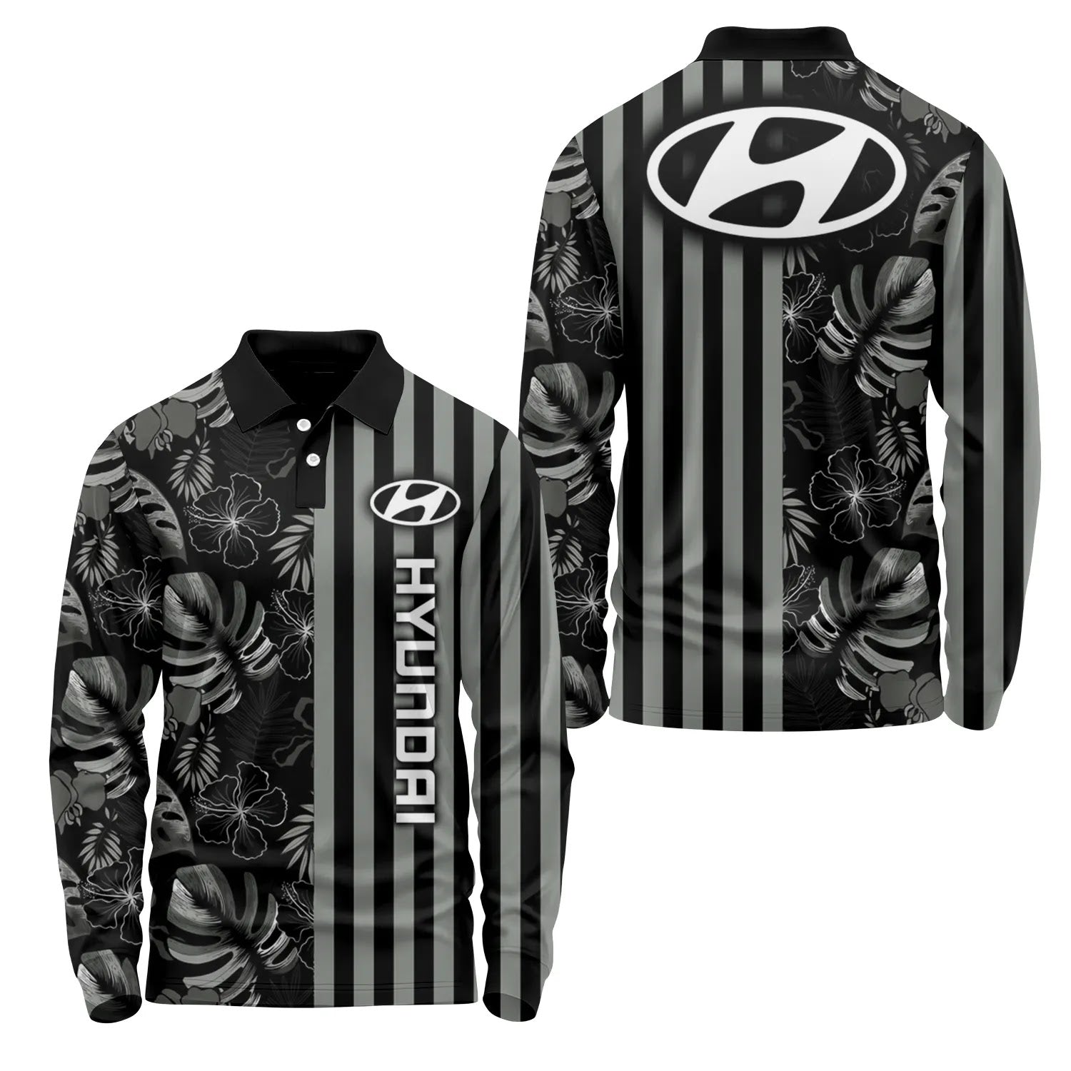 Hyundai Long Sleeve Polo SHW040