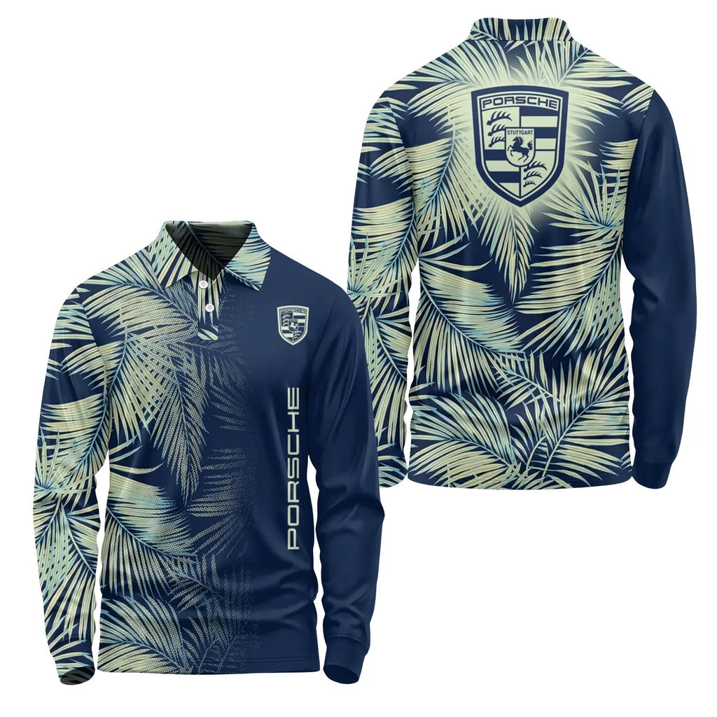 Porsche Long Sleeve Polo SHW003