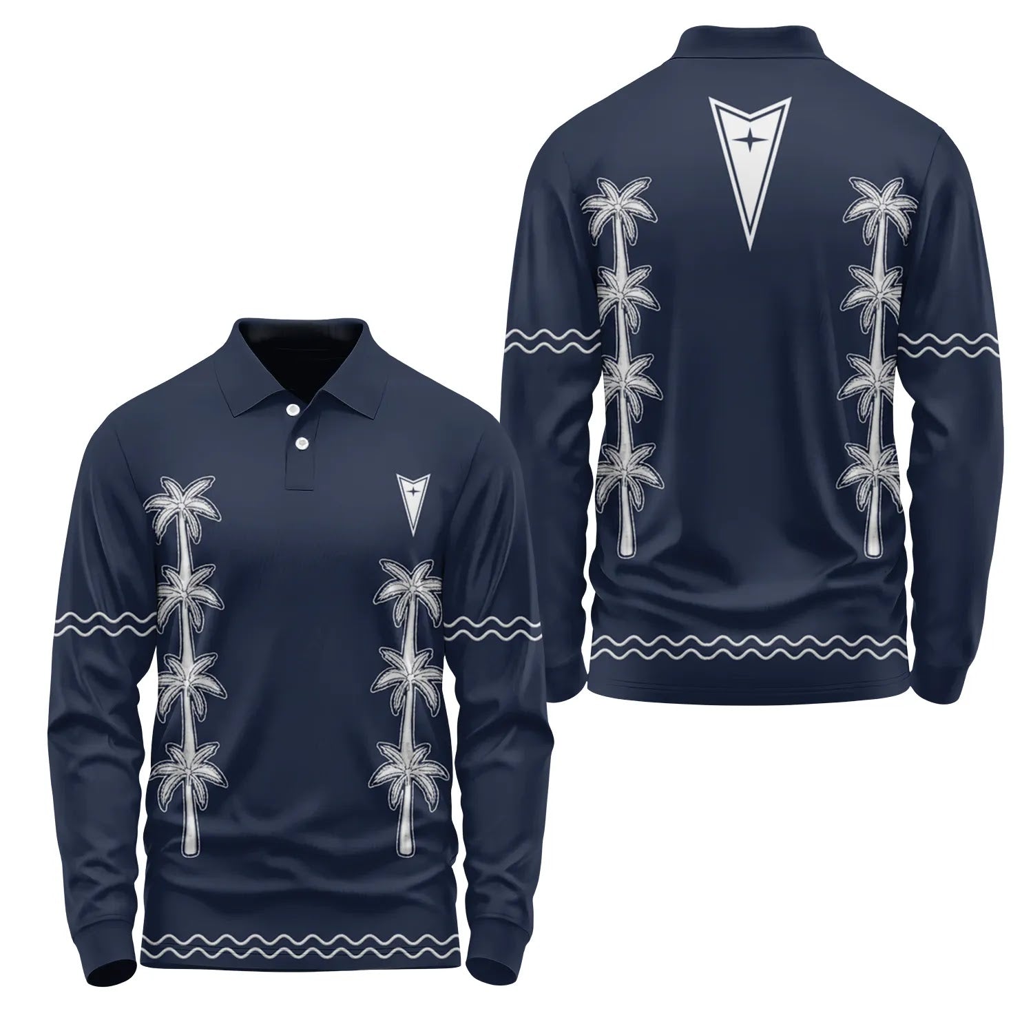 Pontiac Long Sleeve Polo SHW065