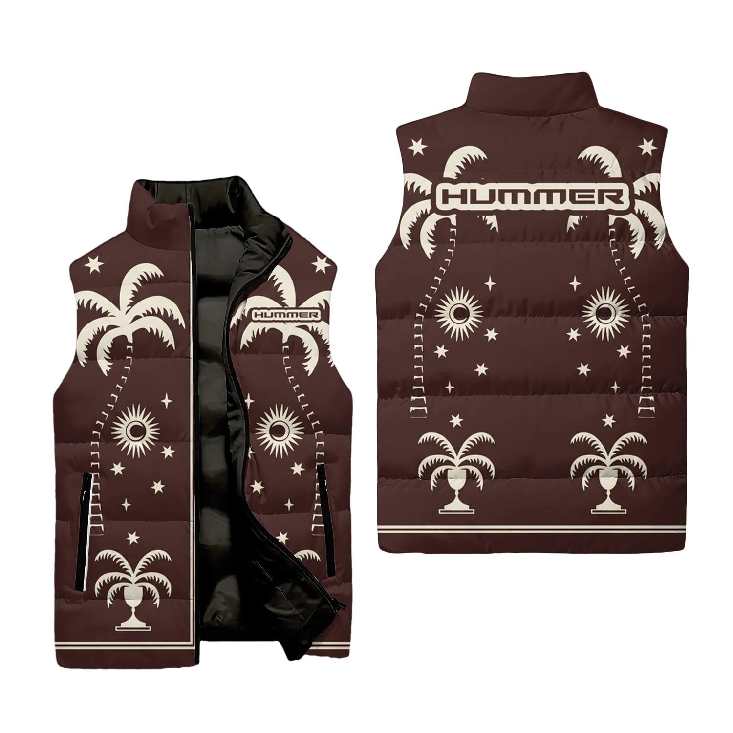 Hummer Sleeveless Puffer Jacket SHW066