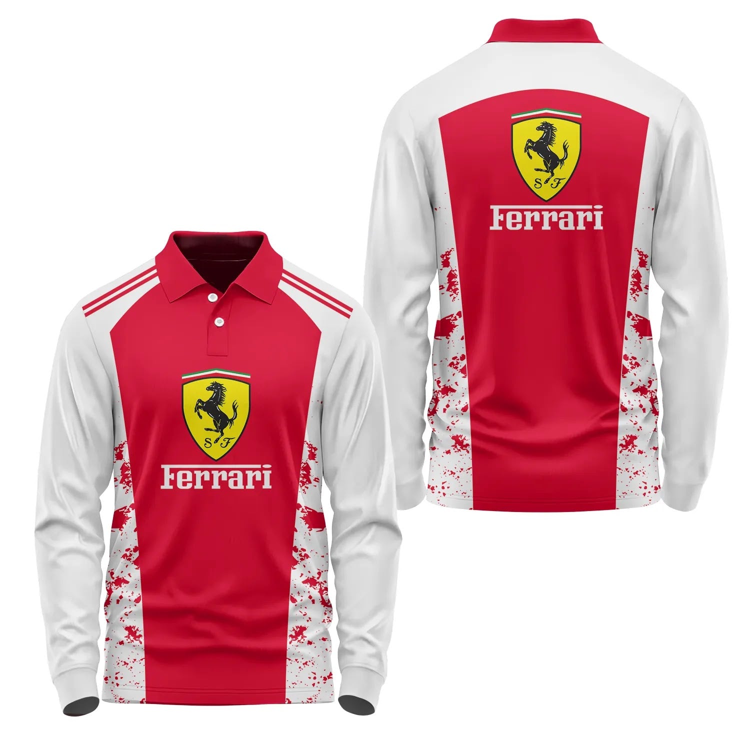 Ferrari Long Sleeve Polo SC089