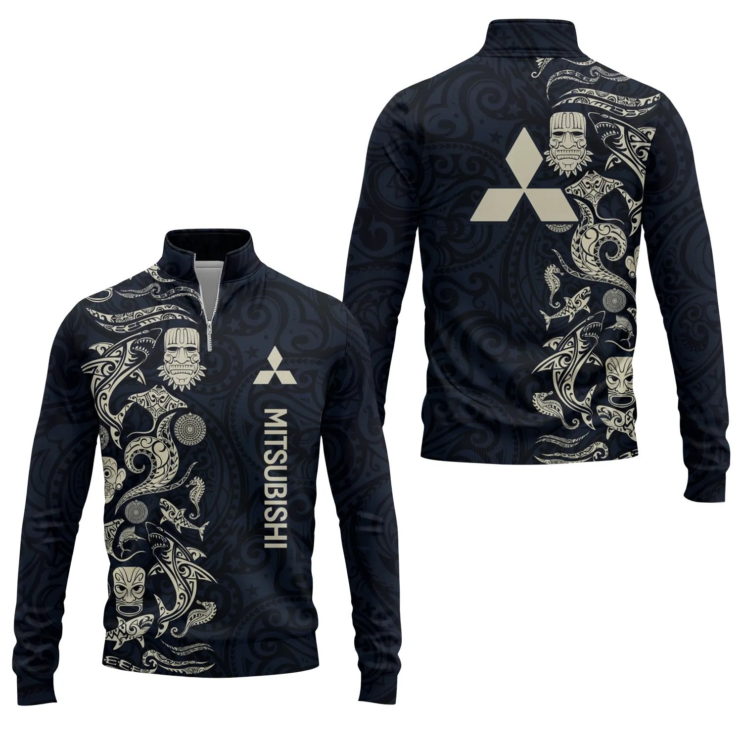 Mitsubishi Quarter-zip Pullover SHW033