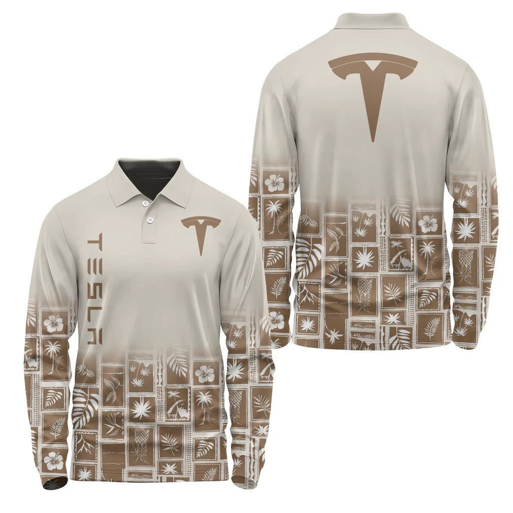 Tesla Long Sleeve Polo SHW067