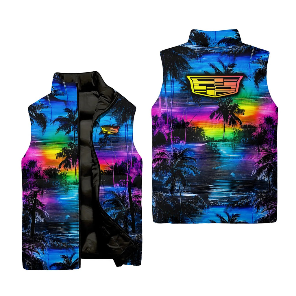 Cadillac Sleeveless Puffer Jacket SHW055