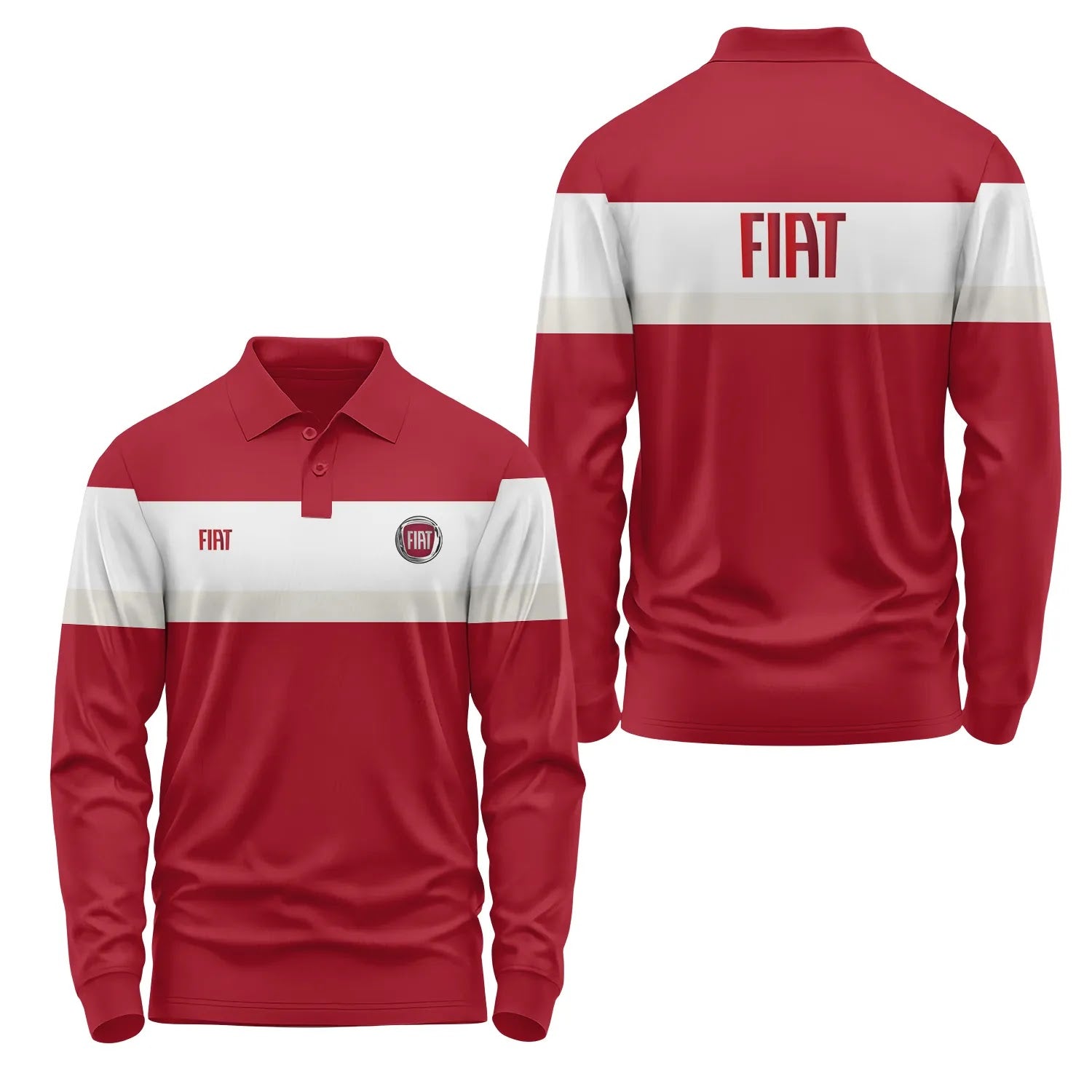 Fiat Long Sleeve Polo SC046