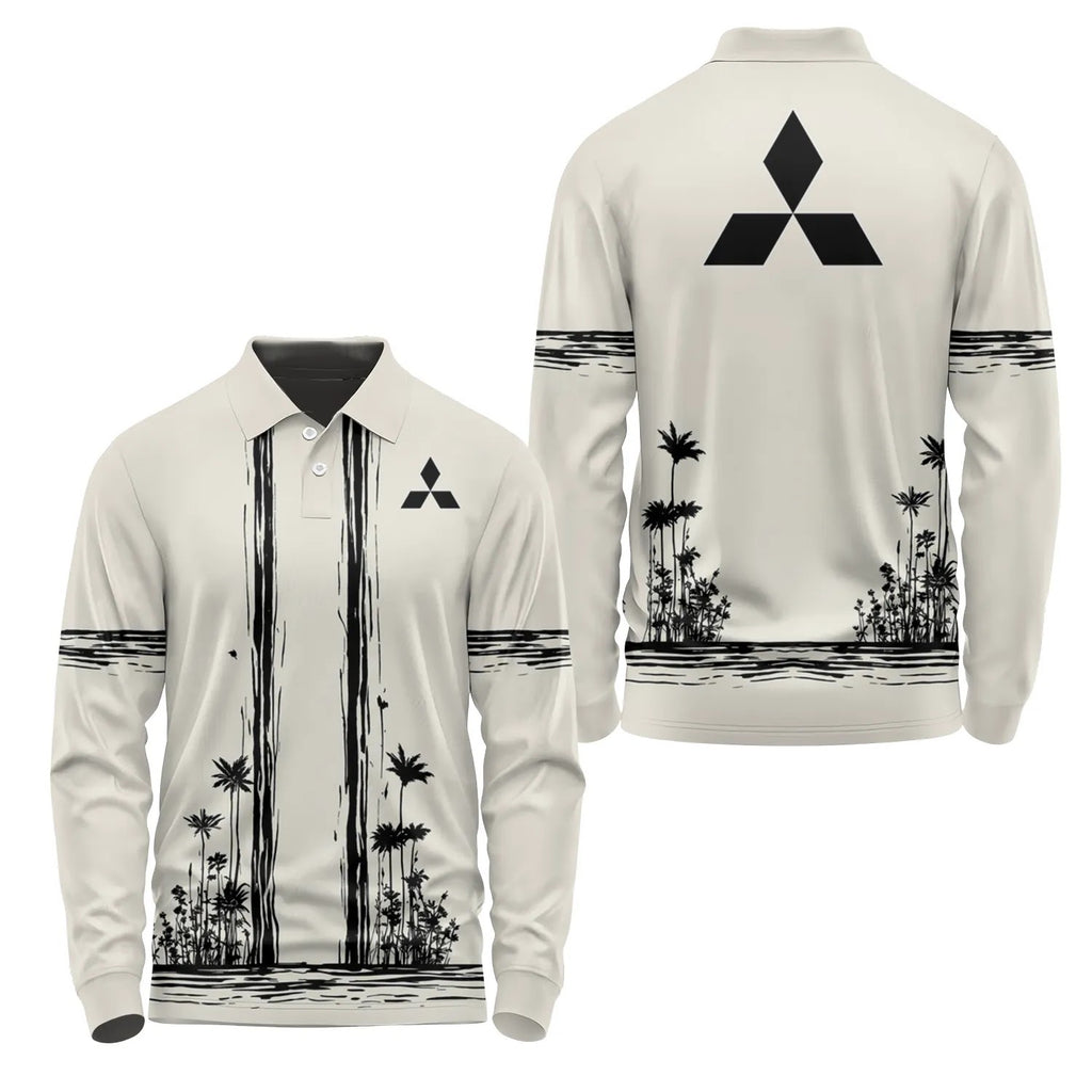 Mitsubishi Long Sleeve Polo SHW043