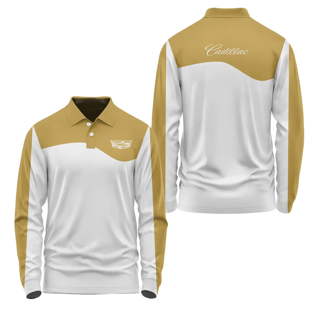 Cadillac Long Sleeve Polo SC110