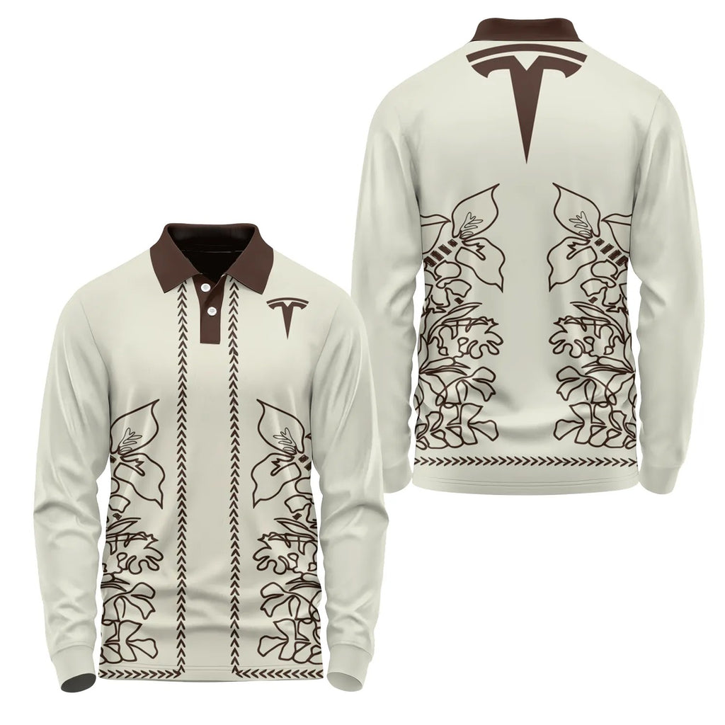 Tesla Long Sleeve Polo SHW064