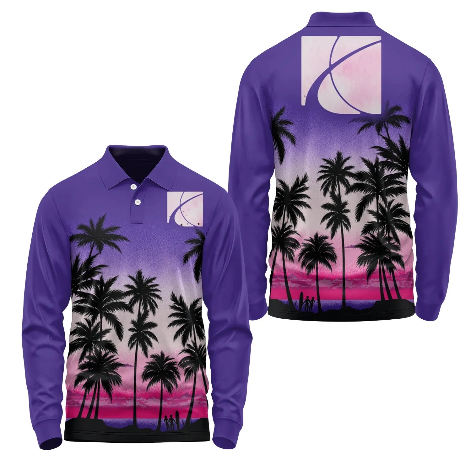 Saturn Long Sleeve Polo SHW019