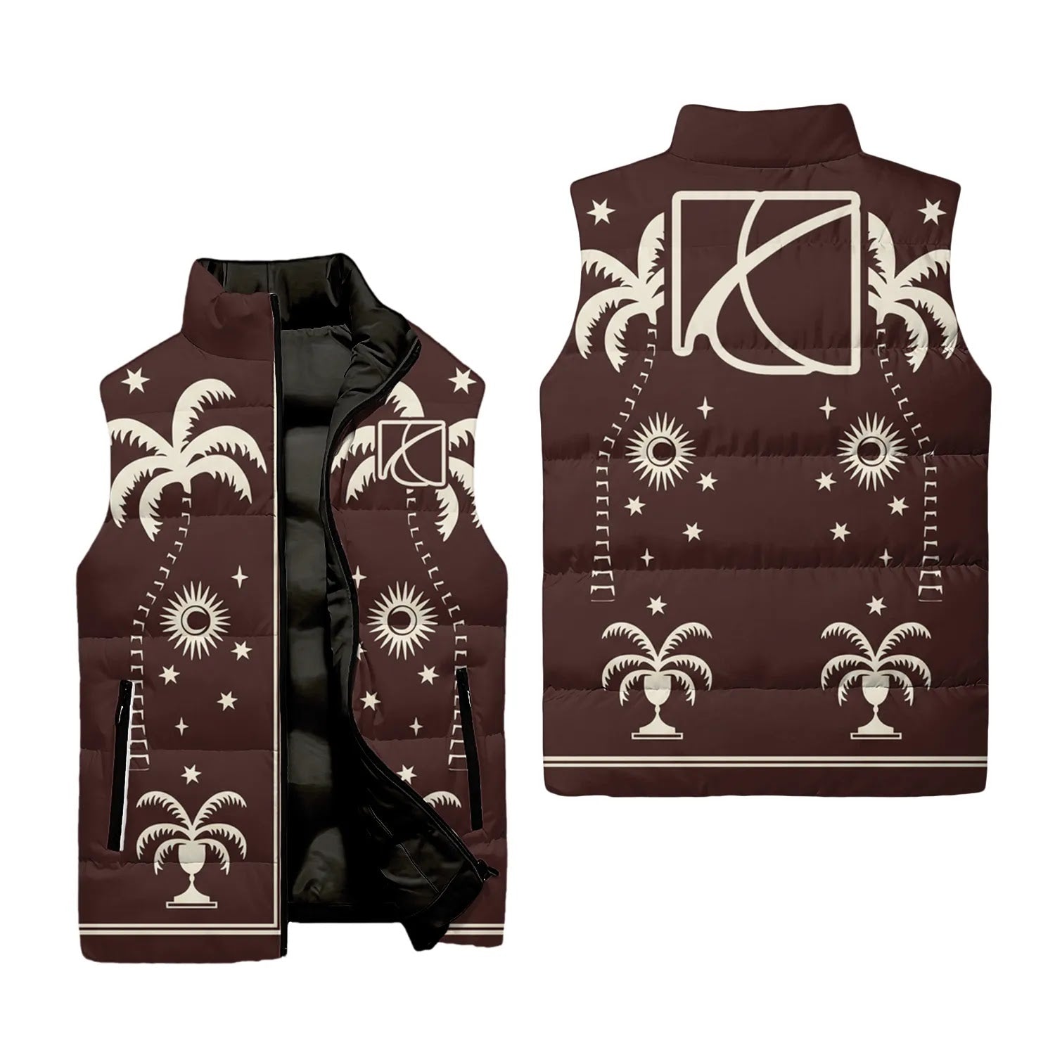 Saturn Sleeveless Puffer Jacket SHW066