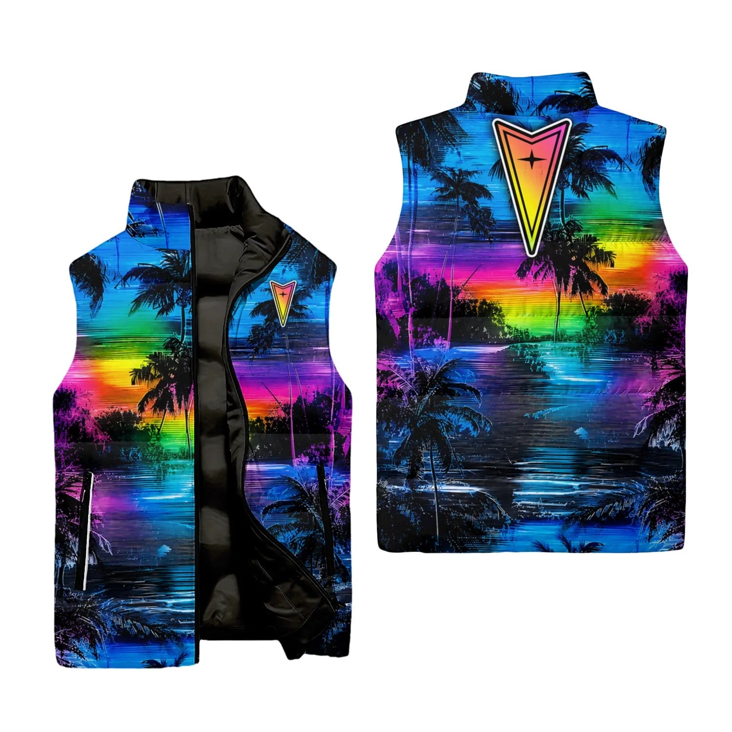 Pontiac Sleeveless Puffer Jacket SHW055