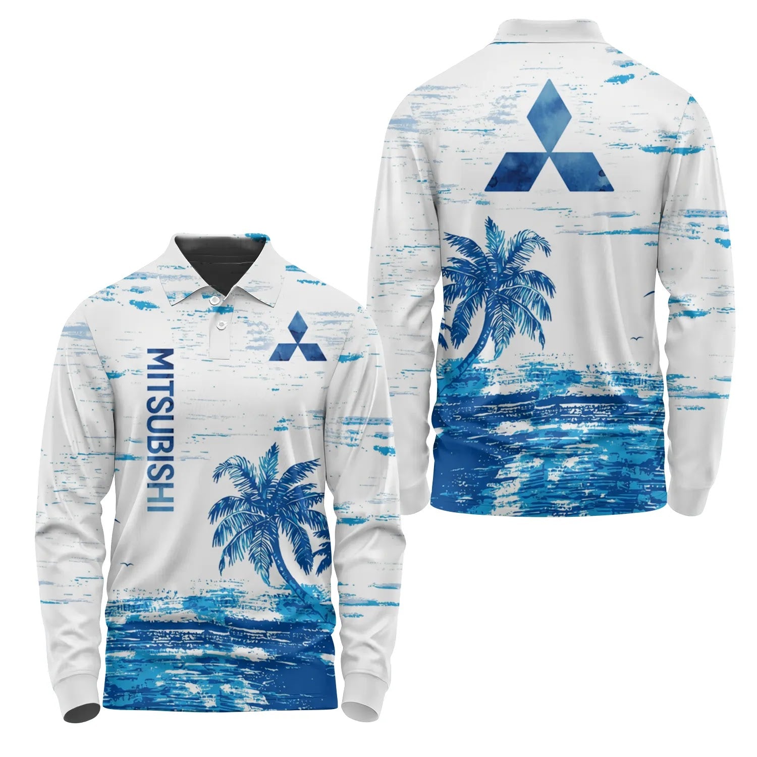 Mitsubishi Long Sleeve Polo SHW069