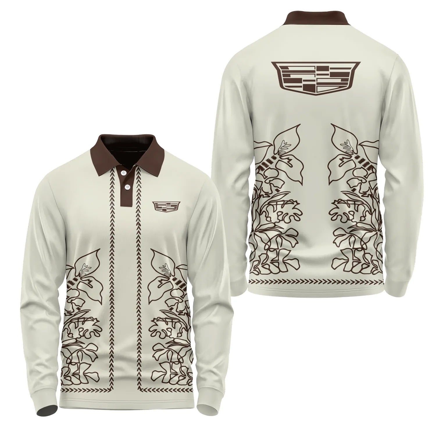 Cadillac Long Sleeve Polo SHW064
