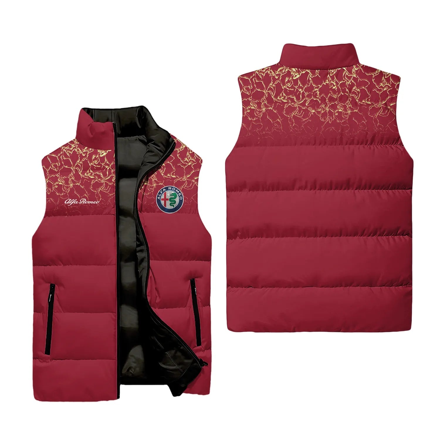 Alfa Romeo Sleeveless Puffer Jacket SC108