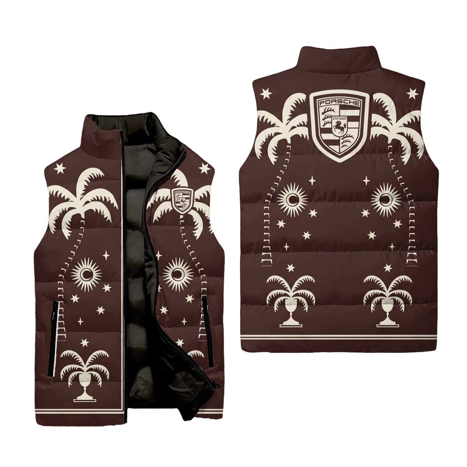 Porsche Sleeveless Puffer Jacket SHW066