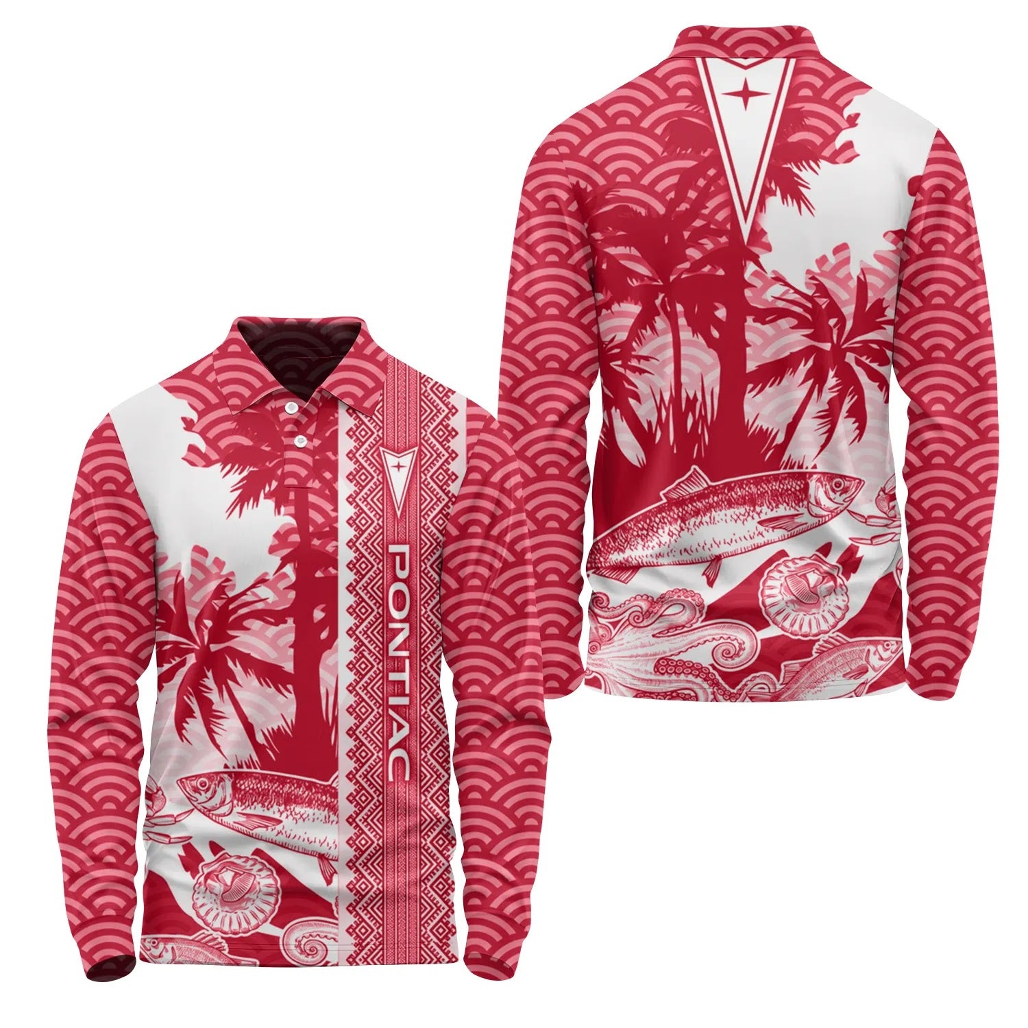 Pontiac Long Sleeve Polo SHW038