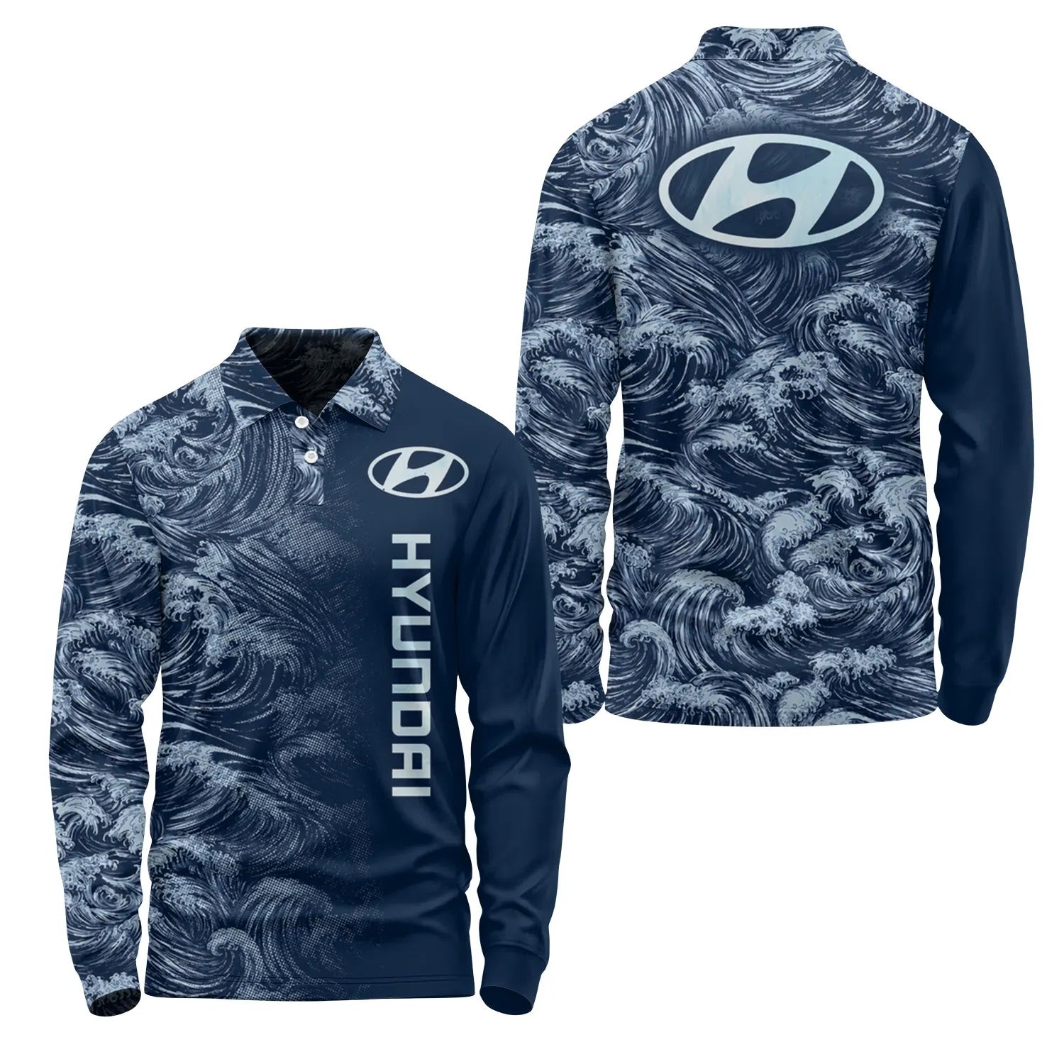 Hyundai Long Sleeve Polo SHW010