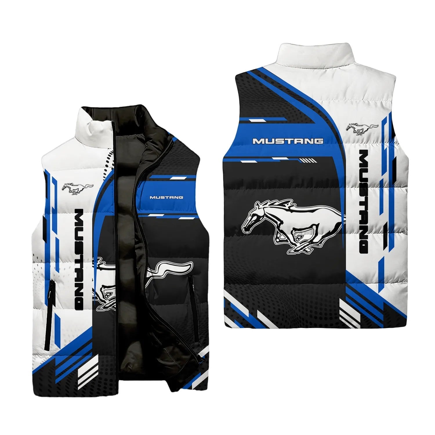 Ford Mustang Sleeveless Puffer Jacket SC036