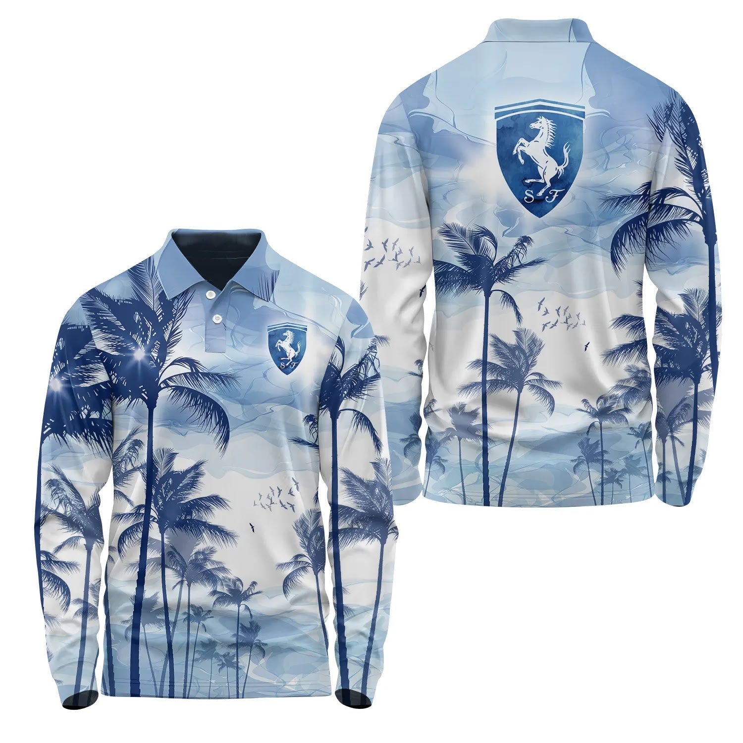 Ferrari Long Sleeve Polo SHW004