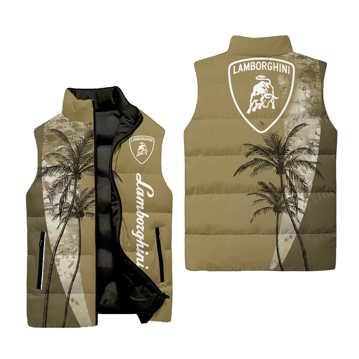 Lamborghini Sleeveless Puffer Jacket SHW071