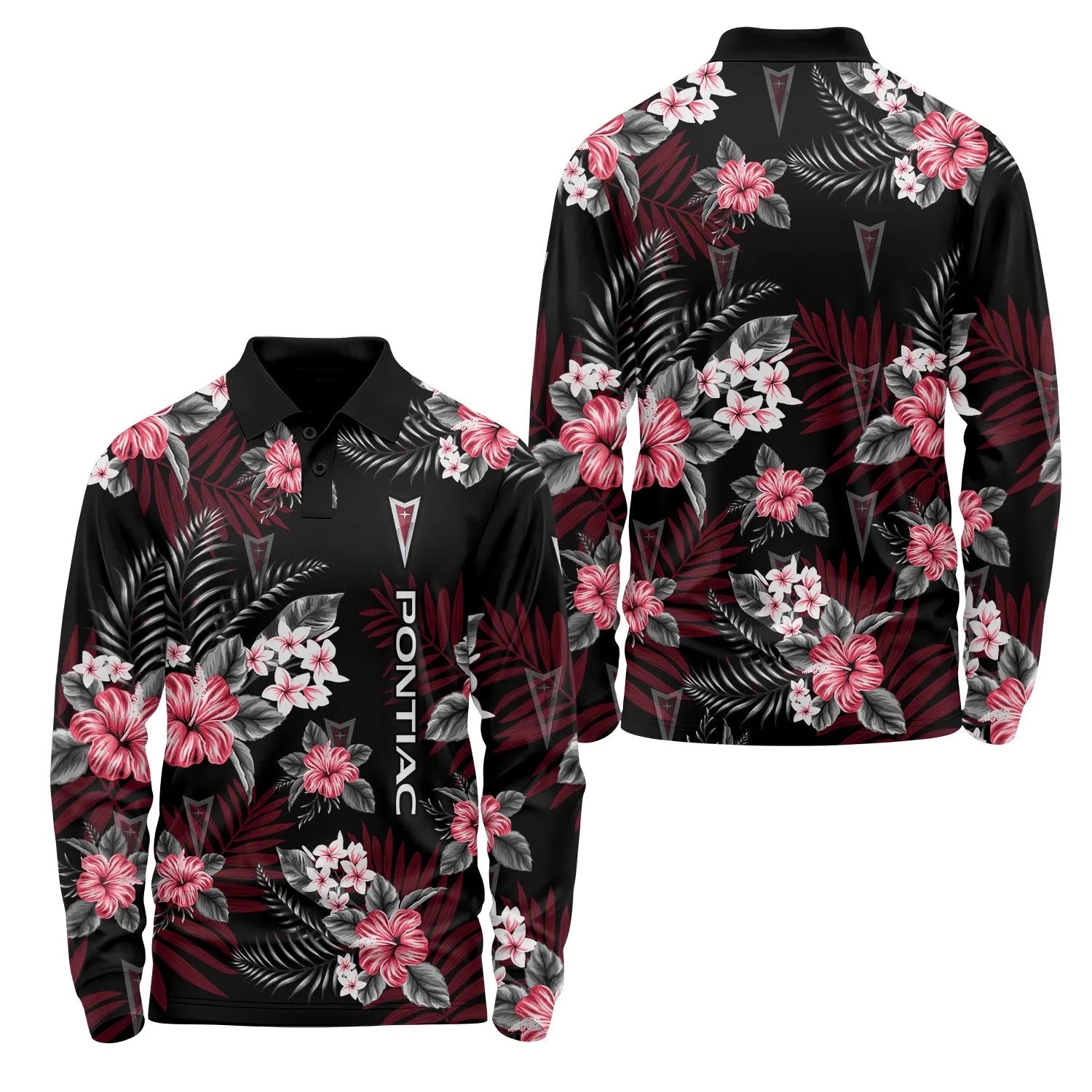 Pontiac Long Sleeve Polo SC054
