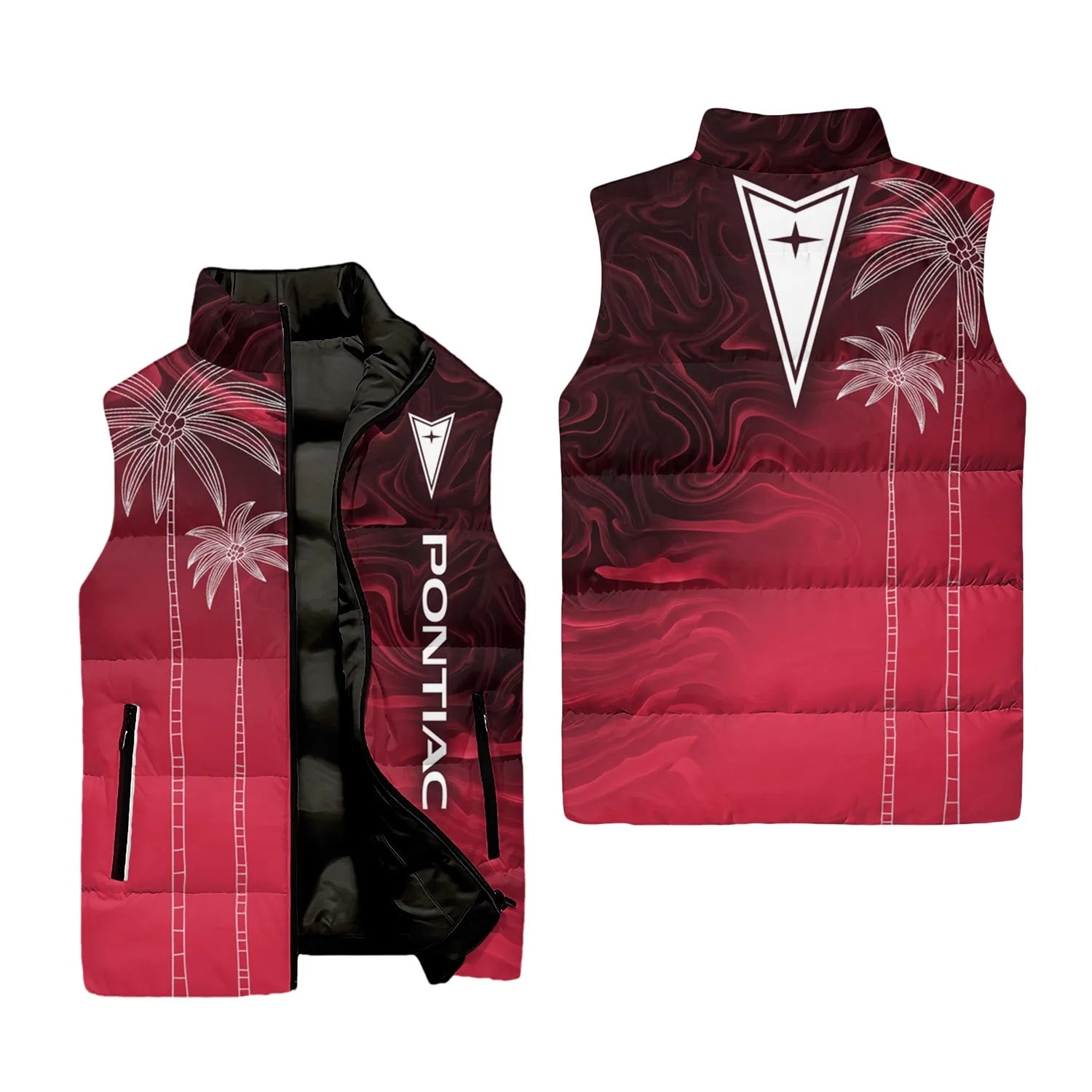 Pontiac Sleeveless Puffer Jacket SHW070