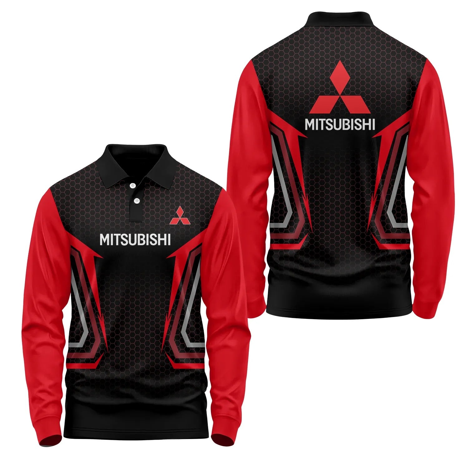 Mitsubishi Long Sleeve Polo SC075