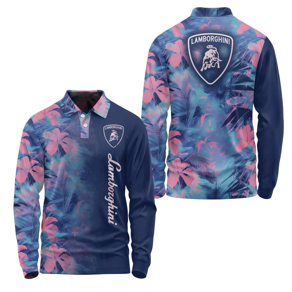 Lamborghini Long Sleeve Polo SHW054