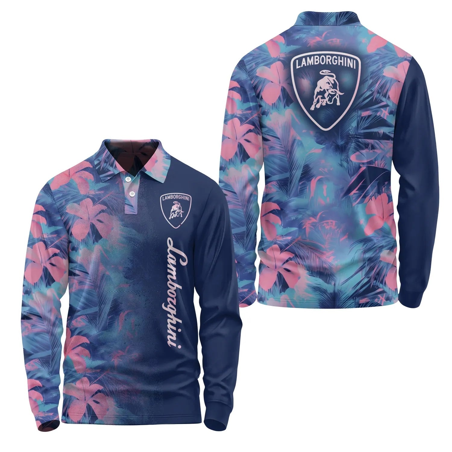 Lamborghini Long Sleeve Polo SHW054