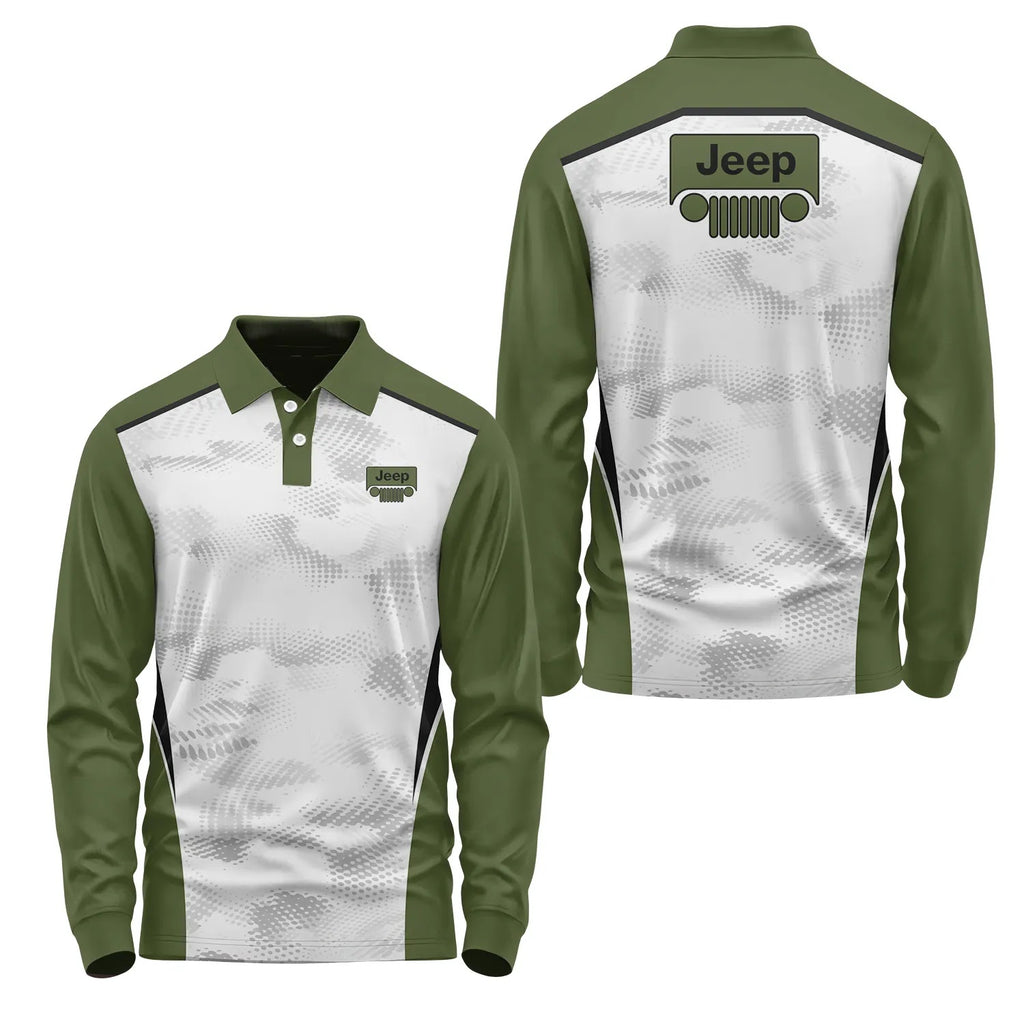 Jeep Long Sleeve Polo SC081